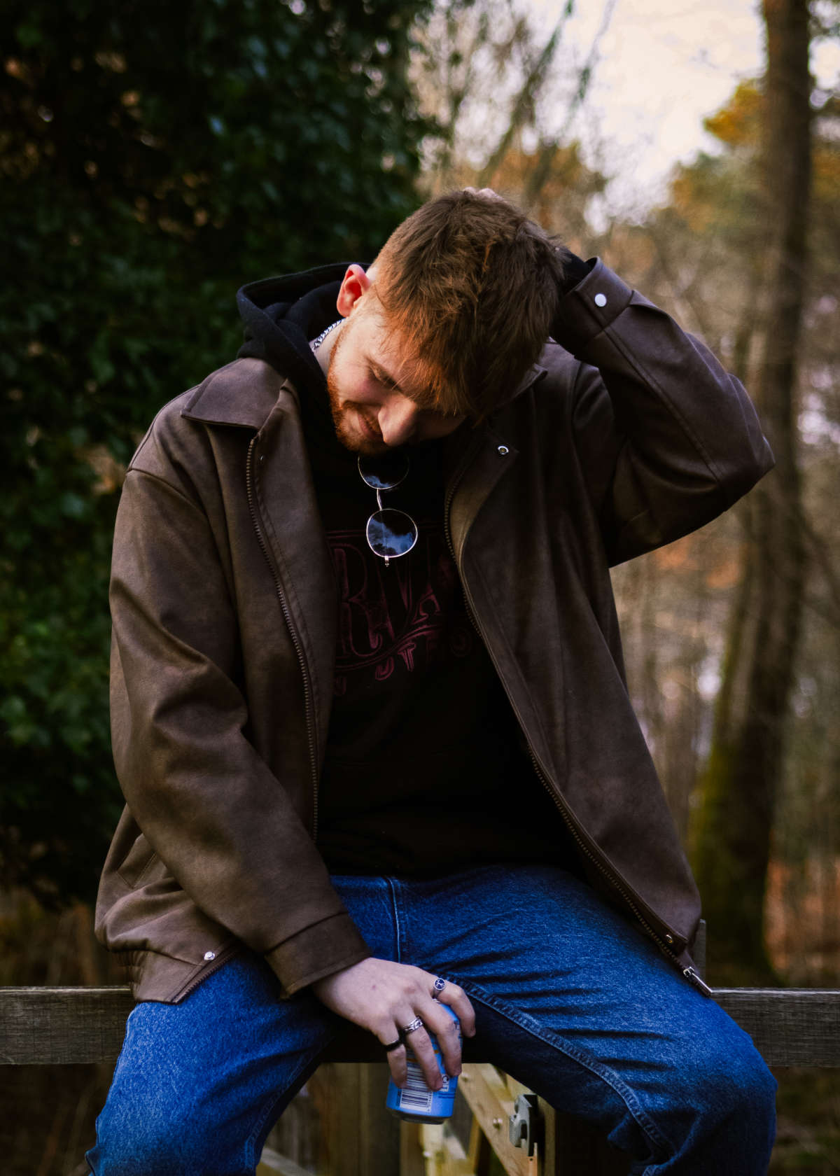 Outdoor male portrait in natural light – Petersfield portrait photography